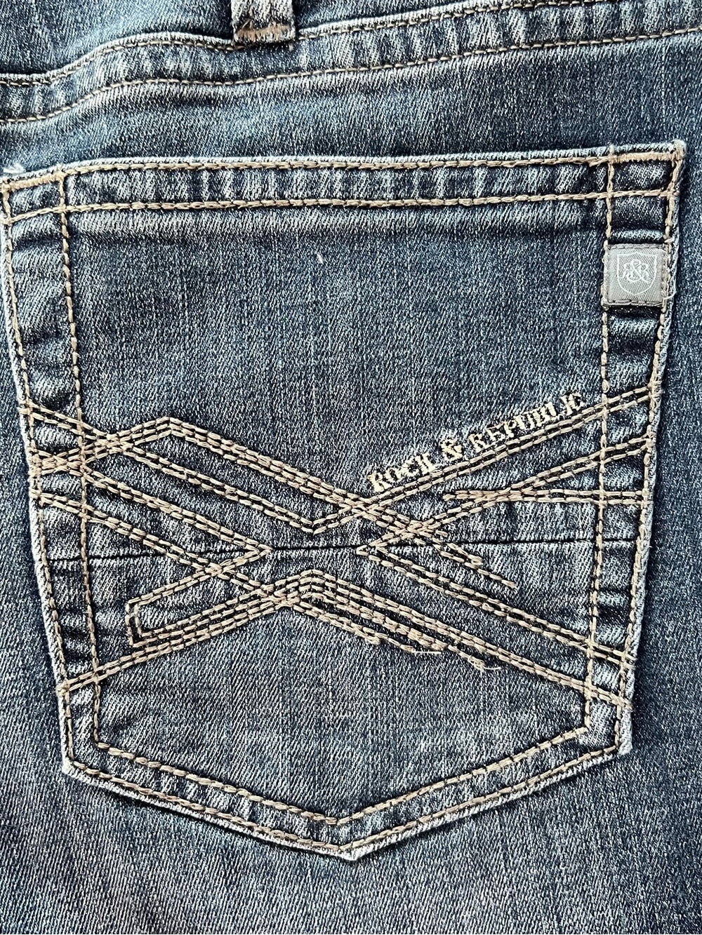 Rock & Republic Men’s 36x30 Blue Straight Leg Jeans GQ Prepster